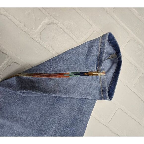 Knox Rose Embroidered Light Wash Skinny Ankle Jeans 28W - Picture 3 of 5